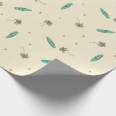 Cadeau Plage Surfboards et Palm Trees Papier d'enveloppem (Coin)