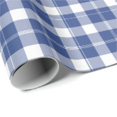 Cadeau Plaid Bleu Pour Hanoukka Vacances Papier Enveloppa (Coin rond)