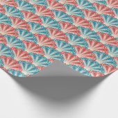 Cadeau plumes de paon enveloppant du papier (Coin)