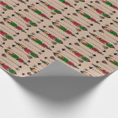 Cadeau Plumes et flèches enveloppant papier (Coin)