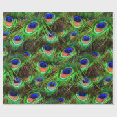 Cadeau Plumes Peacock 7A-B Options Papier d'enveloppement (Plat)