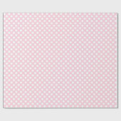 Cadeau Pointe Polka blanche sur papier d'enveloppement ro (Plat)