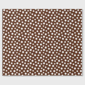 Cadeau Points blancs sur papier à envelopper Brown (Plat)