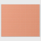 Cadeau Points blancs sur papier d'enveloppement orange vi (Plat)
