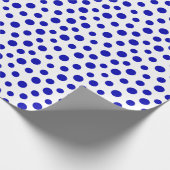 Cadeau Points bleus royaux sur papier blanc (Coin)