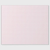 Cadeau Points rose pâle sur papier à envelopper blanc (Plat)