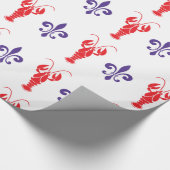 Cadeau Poisson-crevette & Fleur de Lis Papier à enveloppe (Coin)