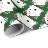Cadeau Poker Ace Jouer Cartes Envelopper Papier (Coin rond)