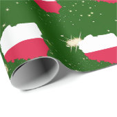 Cadeau Pologne Carte du drapeau polonais Papier d'envelop (Coin rond)