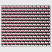 Cadeau Pologne Papier à envelopper, Drapeau polonais patr (Plat)