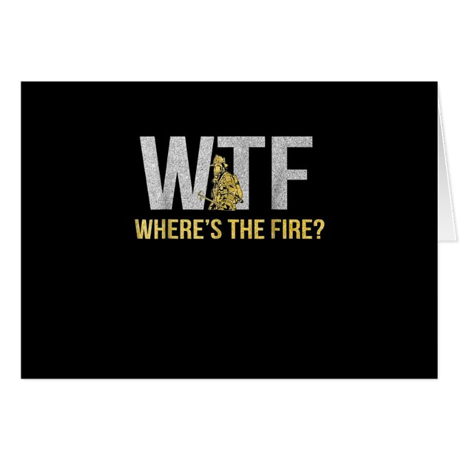 Cadeau pompier | WTF Où est le pompier (Devant horizontal)