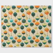 Cadeau Pop Art Noël Baubles Enveloppement Papier (Plat)