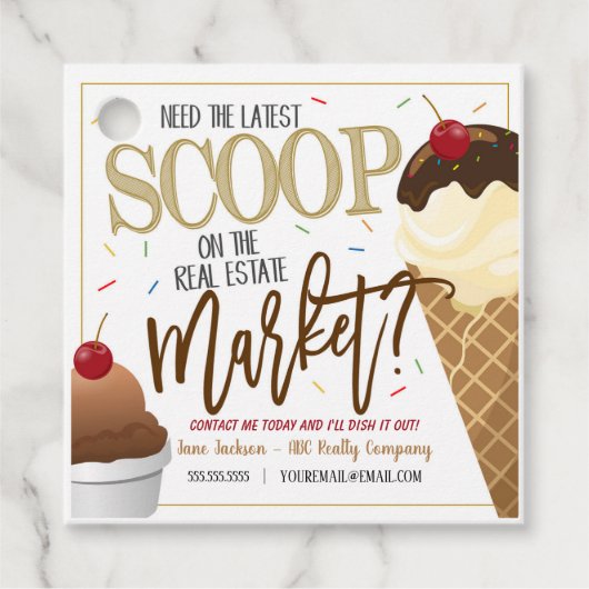 Cadeau Pop de crème glacée par étiquettes (Devant)