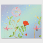 Cadeau POPIES DANS UN Papier À RETOMBANT (Plat)