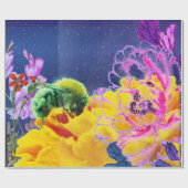 Cadeau POPIES ET papier d'enveloppement d'abeille (Plat)