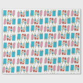 Cadeau Popsicles en papier d'emballage brillant (Plat)