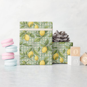 Cadeau Poupée de papier d'enveloppement Motif citron
