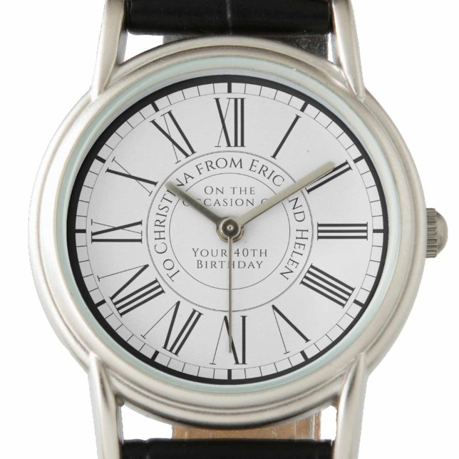 Cadeau pour Ami sur sa montre d'anniversaire (Créateur téléchargé)