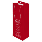 Cadeau Pour Bouteille Puisque vous travaillez avec le petit sac de (Dos Angle)