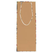 Cadeau Pour Bouteille Sable Chaud & Boho Sac à vin Floral (Dos)