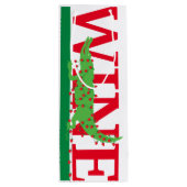 Cadeau Pour Bouteille Sac à vin Alligator Valentine (Dos)