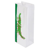 Cadeau Pour Bouteille Sac à vin Alligator Valentine (Devant Angle)