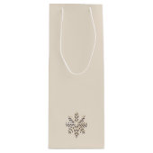 Cadeau Pour Bouteille Sac à vin Champagne Snowflake (Devant)