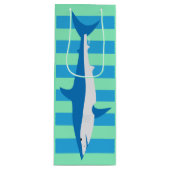 Cadeau Pour Bouteille Sac à vin de requin Mako rayé (Devant)