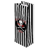 Cadeau Pour Bouteille Sac à vin du capitaine Papa (Dos Angle)