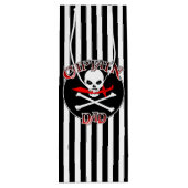 Cadeau Pour Bouteille Sac à vin du capitaine Papa (Dos)