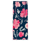 Cadeau Pour Bouteille Sac à vin Floral Design (Dos)