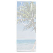 Cadeau Pour Bouteille Sac à vin Mariage Palmiers (Dos)