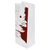 Cadeau Pour Bouteille Sac à vin motif éclaboussure de vin (Dos Angle)