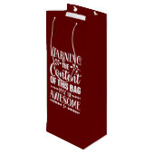 Cadeau Pour Bouteille Sac à vin réutilisable (Dos Angle)