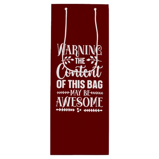 Cadeau Pour Bouteille Sac à vin réutilisable (Devant)