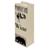Cadeau Pour Bouteille Sac de vin de collection de faune (Dos Angle)