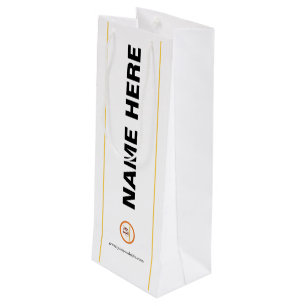 Cadeau Pour Bouteille Sac en papier personnalisé avec logo d'entreprise