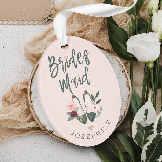 Cadeau pour Bridesmaid | Nom et message hauts talo