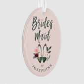 Cadeau pour Bridesmaid | Nom et message hauts talo (devant)