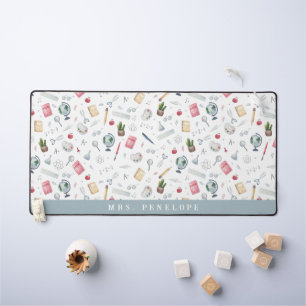 Cadeau pour enseignant   Motif aquarelle personnal