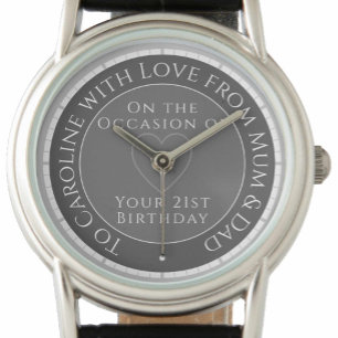 Cadeau pour fille sur sa montre d'anniversaire 21s