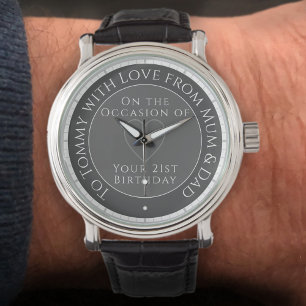 Cadeau pour fils pour son 21e anniversaire Montre