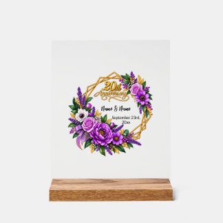 Cadeau pour le 20e anniversaire de mariage