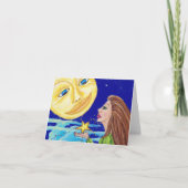Cadeau pour le Carte pour notes de la Lune (Devant)