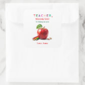 Cadeau pour l'enseignant - Autocollant avec messag (Sac)