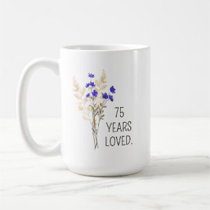 Cadeau pour les 75 ans pour femmes, Mug pour les 7