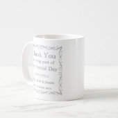 Cadeau pour les invités de mariage Tasse à café (Devant gauche)