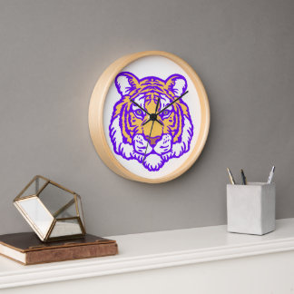 Cadeau pour lui ou son horloge murale des tigres d