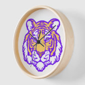Cadeau pour lui ou son horloge murale des tigres d (Angle)