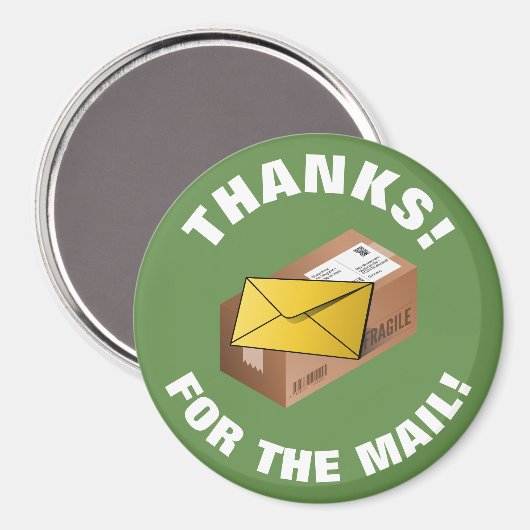 Cadeau Pour Mailman | Magnet rond (Recto/Verso)